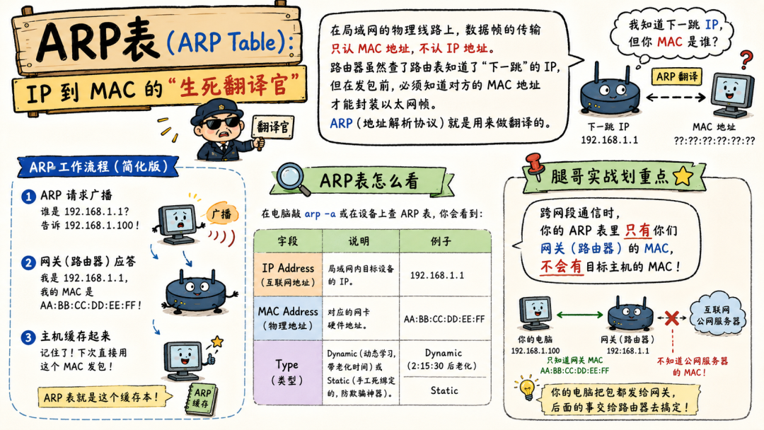跨网段 ARP 示例